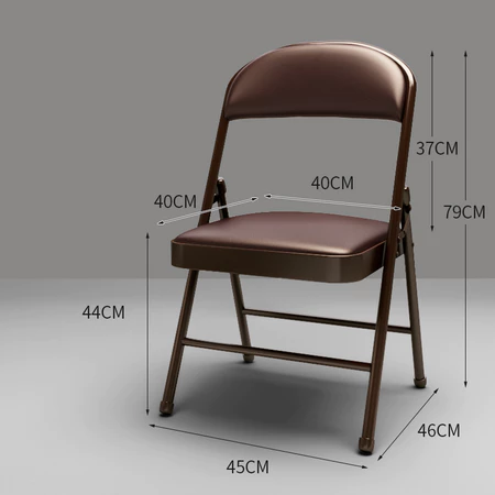 Folding Chair Computer Leisure Chair Dining Chair Kerusi outdoor Working Foldable Chair With Cushion