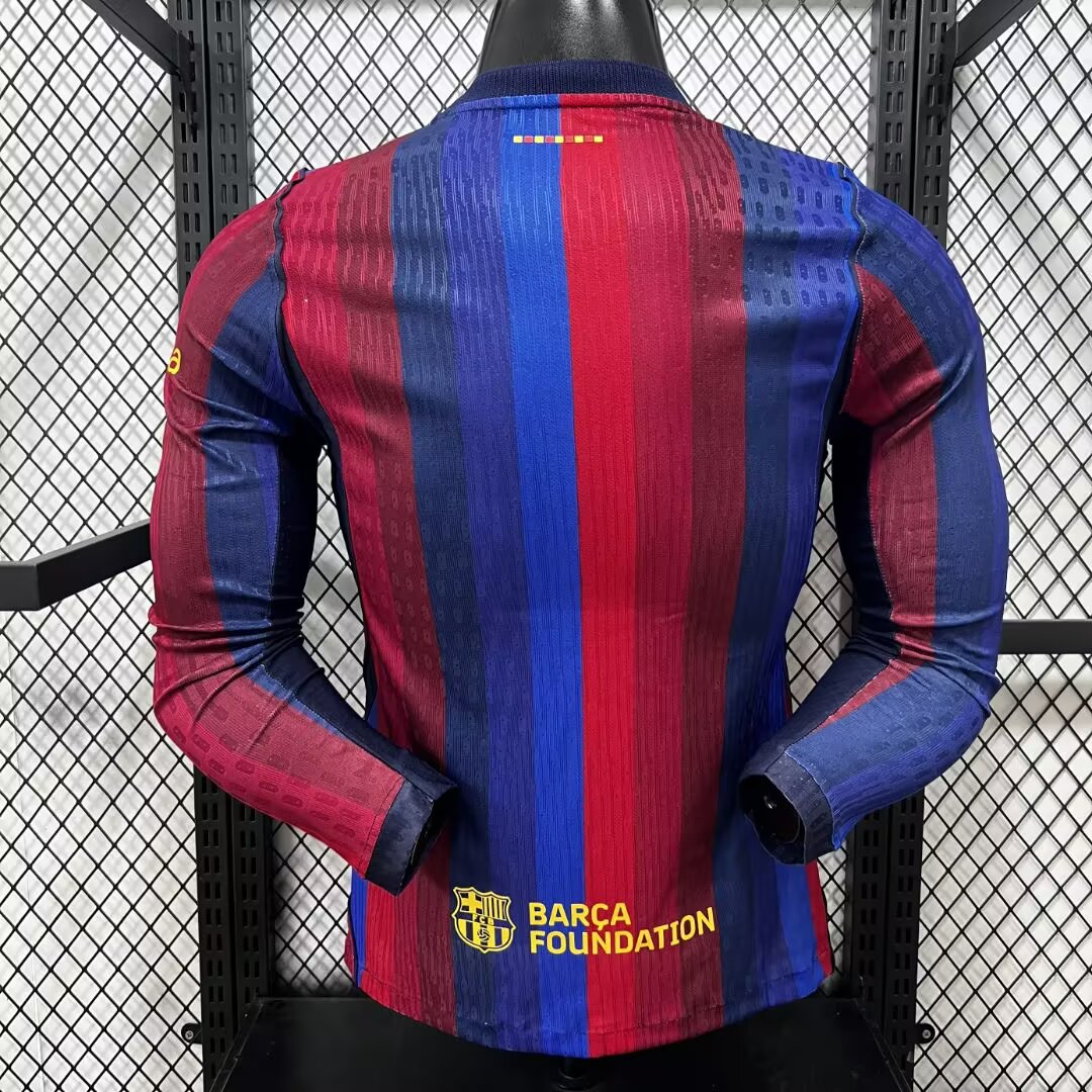 Player Version Barcelona 26/27 Home Long Sleeves S-3XL