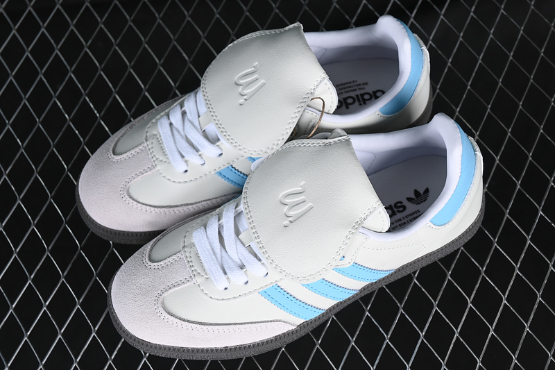 Adidas Samba Vegan Og White/Grey/Blue/Black IG1024-K