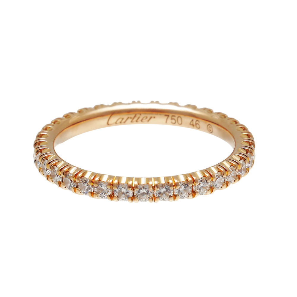 Cartier Ethancel Do Wedding Rings 18K Rose Gold Diamond B4210500