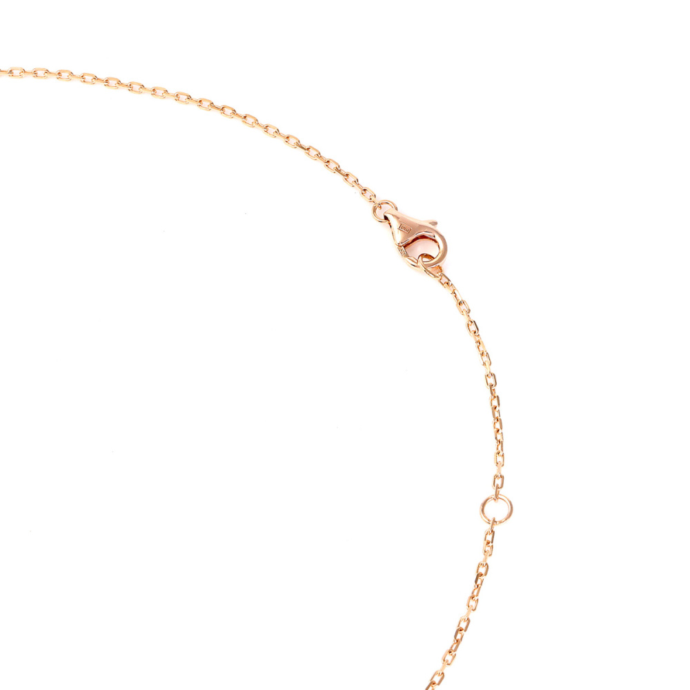 Cartier Double C Necklace 18K Rose Gold Diamond B7219300