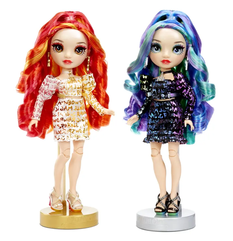 Rainbow High, Special Edition Twin (2-Pack) Fashion Dolls, Laurel & Holly De’Vious