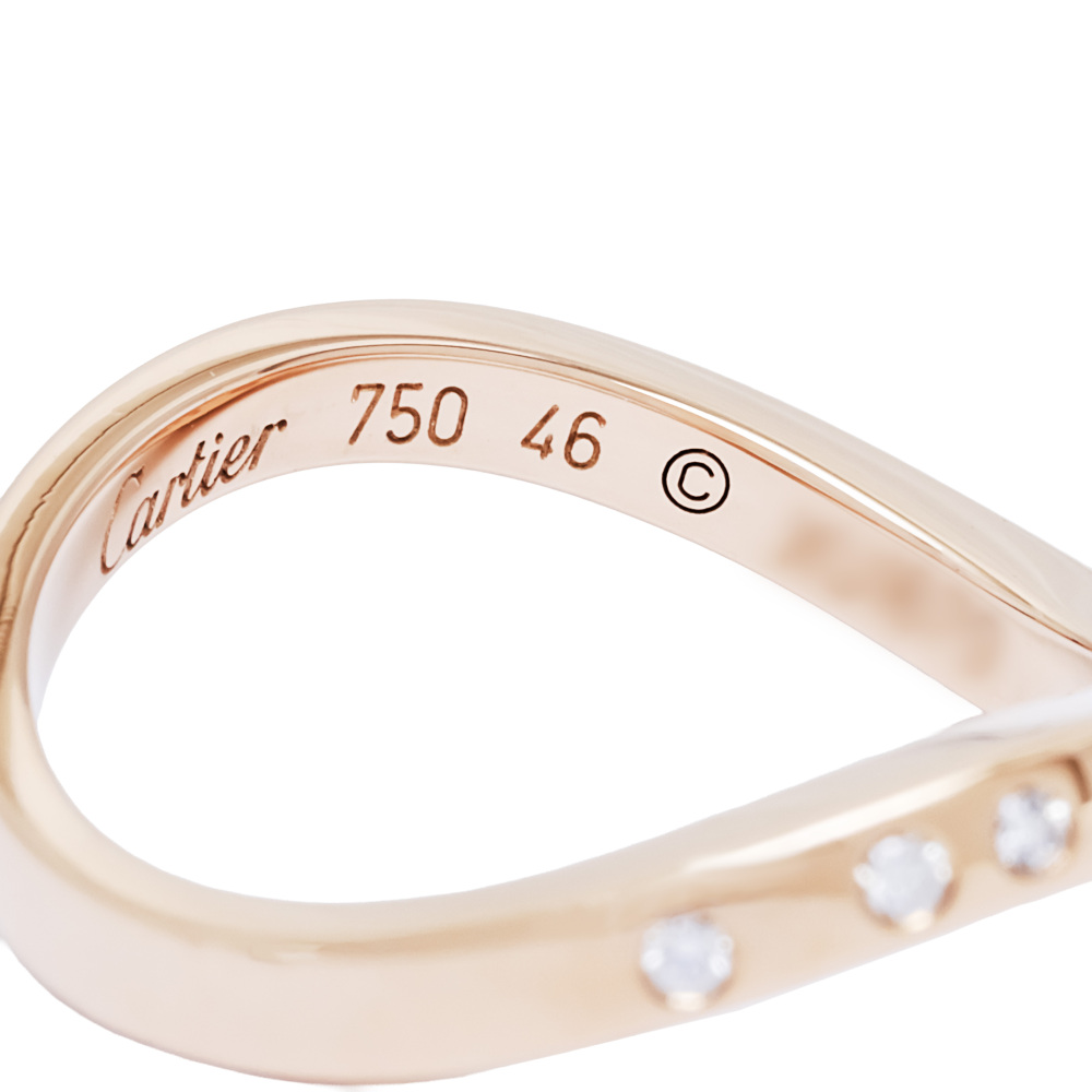 Cartier Nouvelle Berg Ring 18K Rose Gold Diamond B4094400