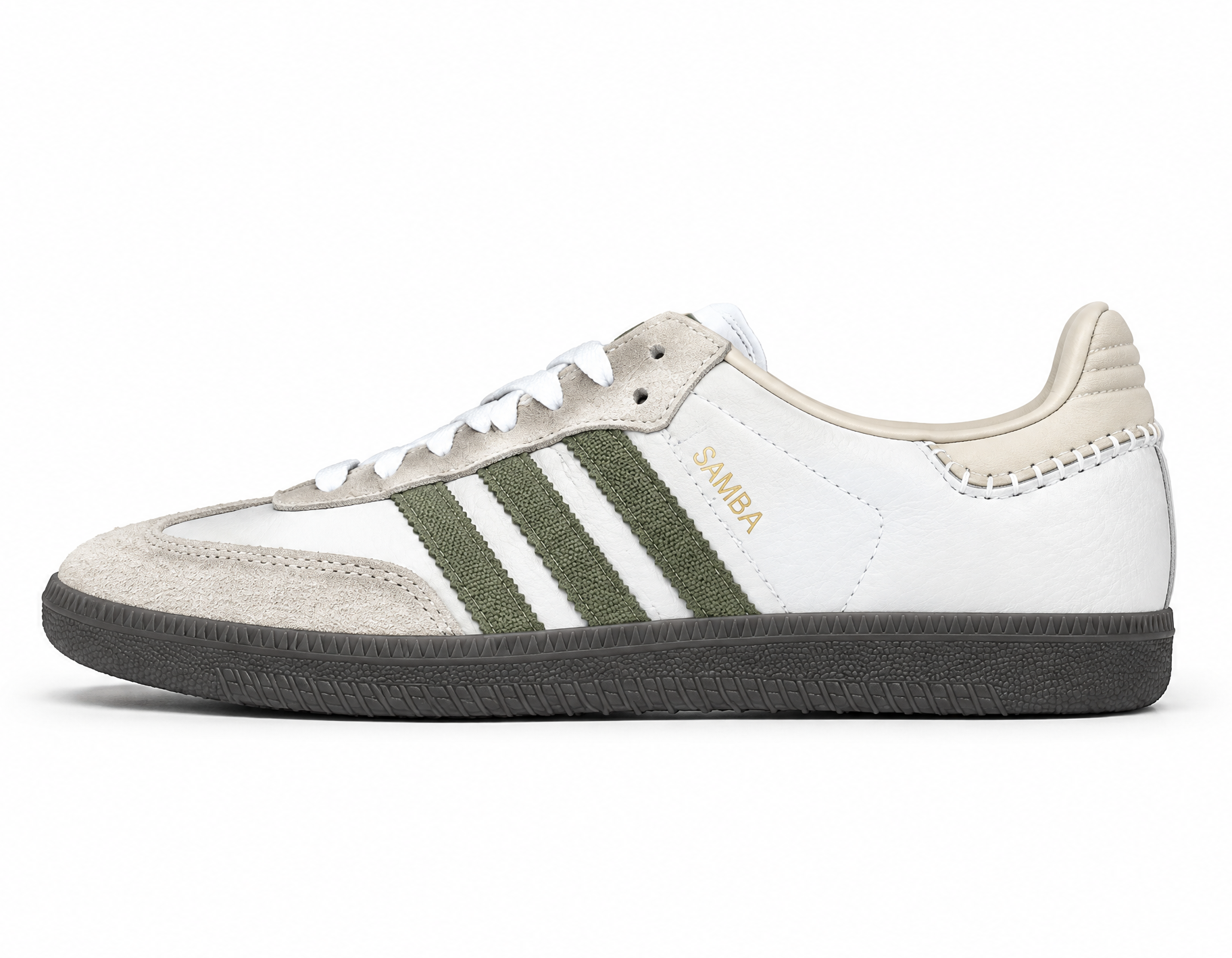 Adidas Samba Og Clover Casual Board Shoes Grey/Coffee JR0893