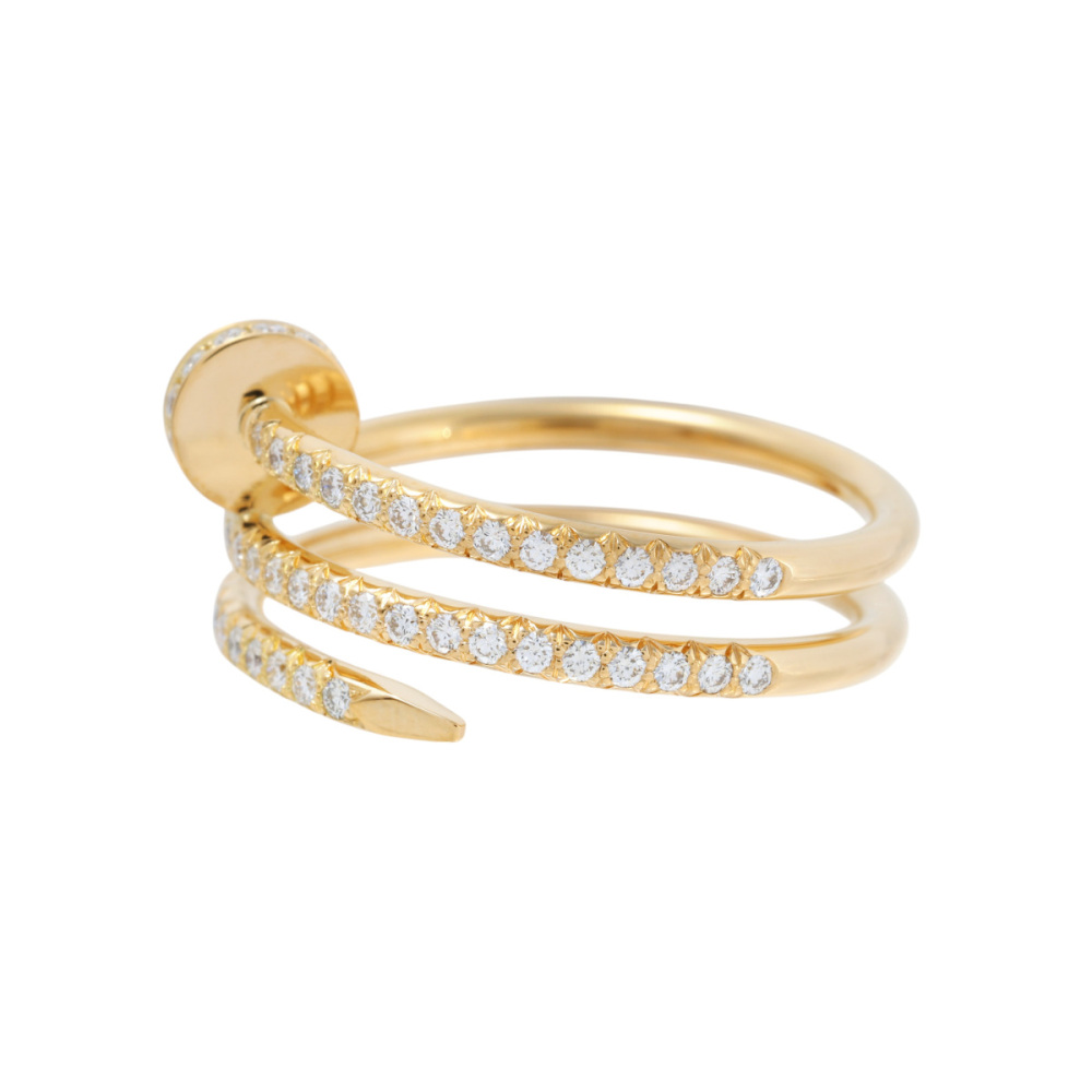 Cartier Juste un Clou Ring 18K Yellow Gold Diamond B4211900