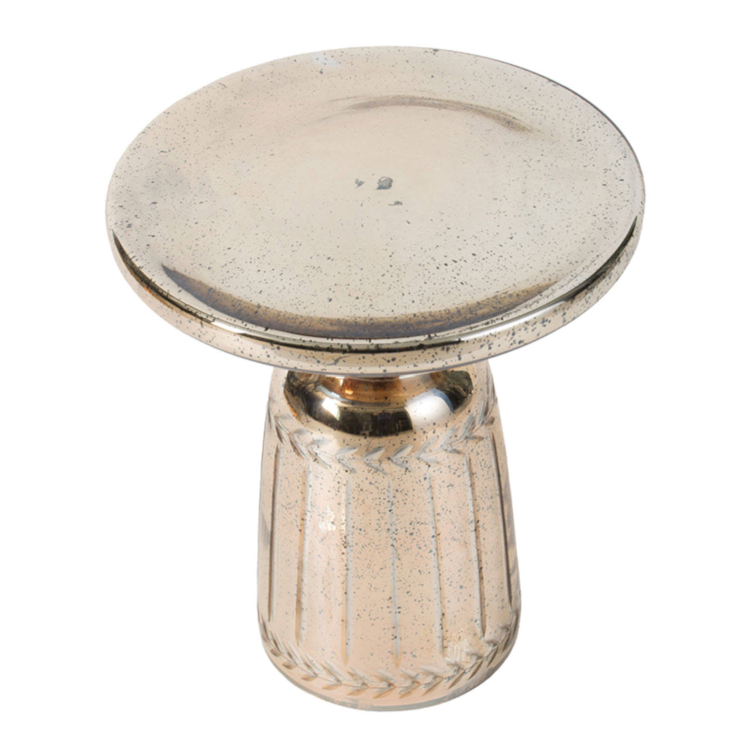 Au0026B Home 14x22 Side Table - Antique Polished Gold