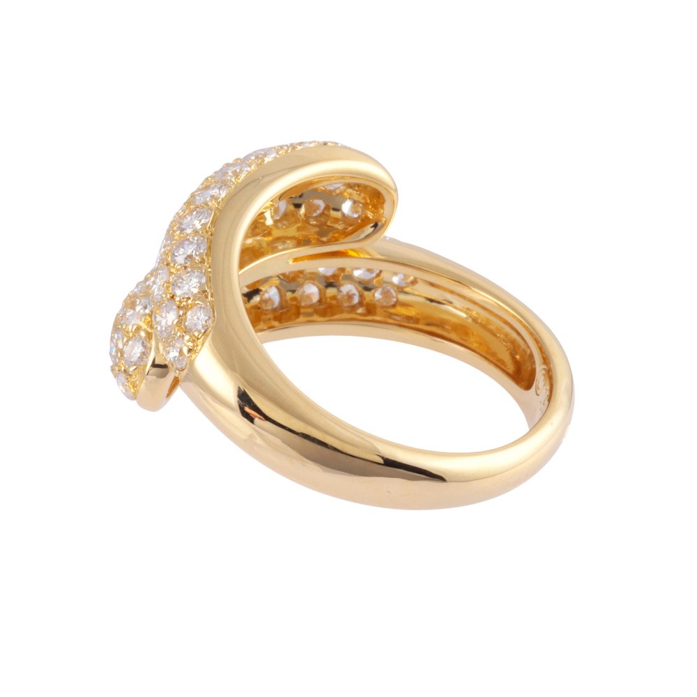 Cartier K18YG Yellow Gold Ring Diamond