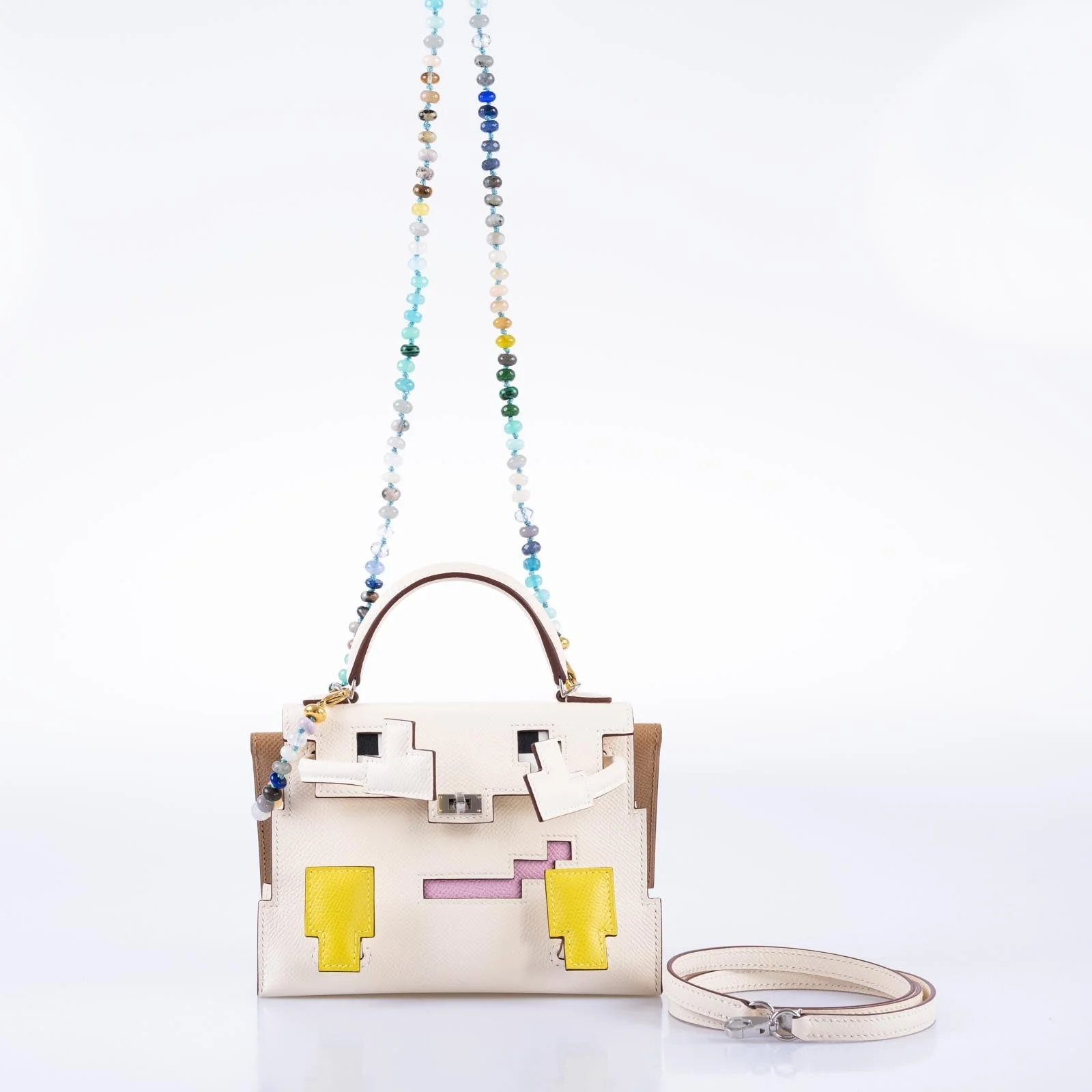 Hermès Kelly Doll Quelle Idole Picto Nata Epsom Palladium Hardware