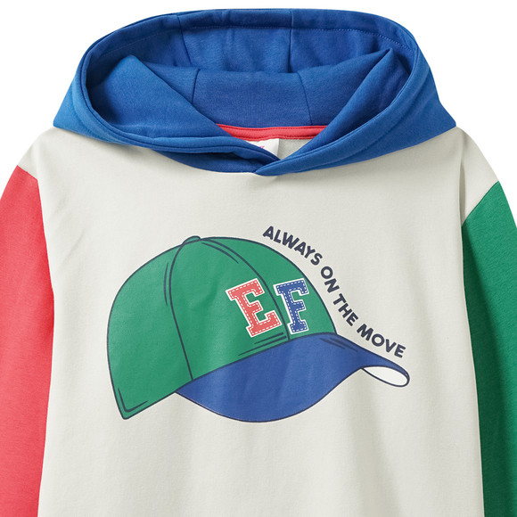Famy Jungen Hoodie mit Farbteilern