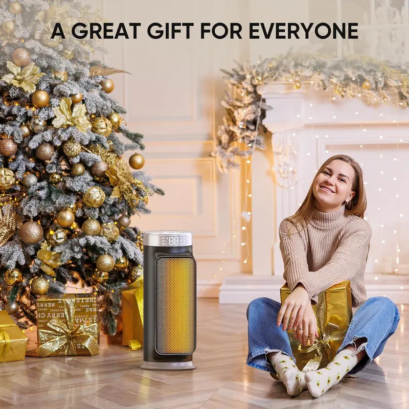 PTC Smart Space Heater — 1500W, WiFi & App-Controlled with Overheat Protection