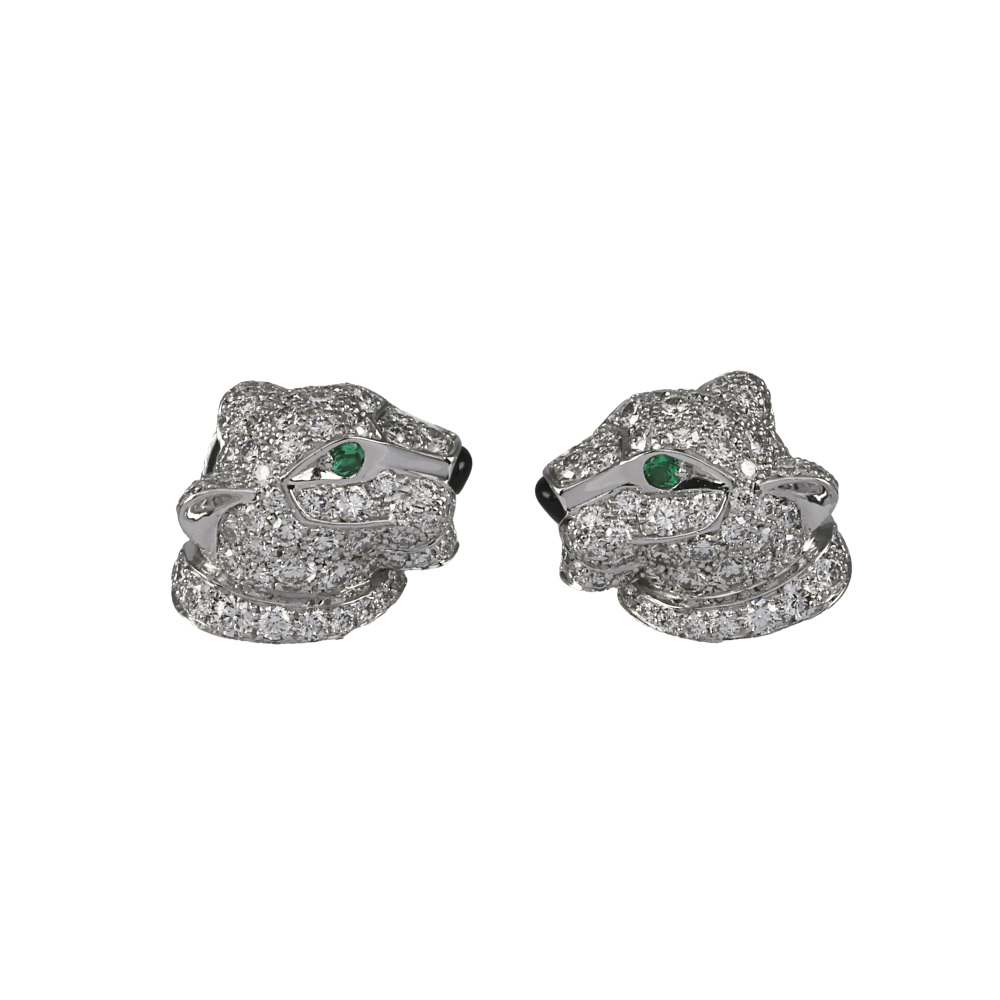 Cartier Panthère Do Earrings 18K White Gold N8050700