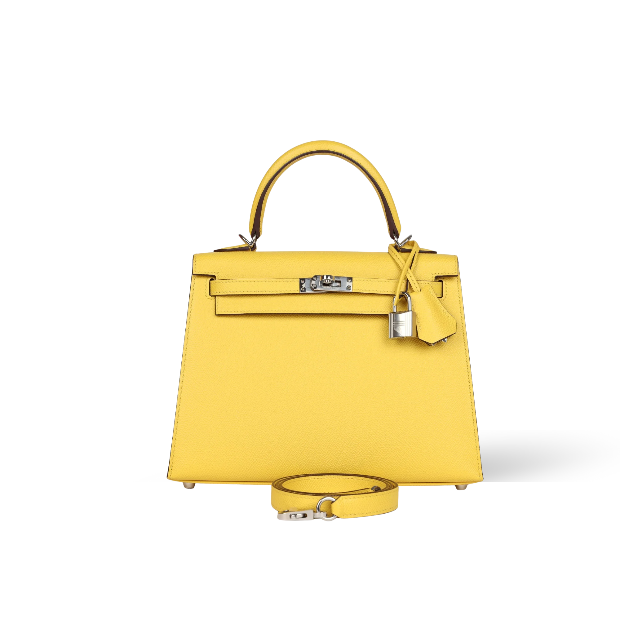 Hermes Kelly 25 Bag In Jaune De Naples Epsom Leather For Women 25cm/10in