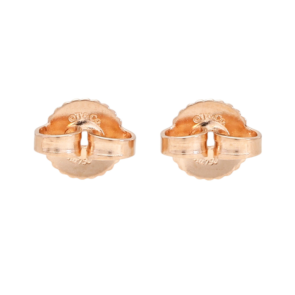 Tiffany & Co. Knot Earrings 18K Rose Gold Diamond 69526136