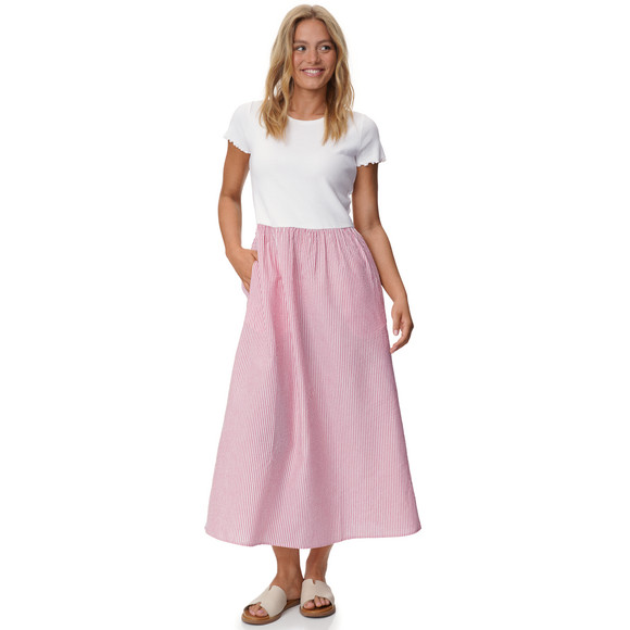 Gina Damen Kleid mit Seersucker-Struktur