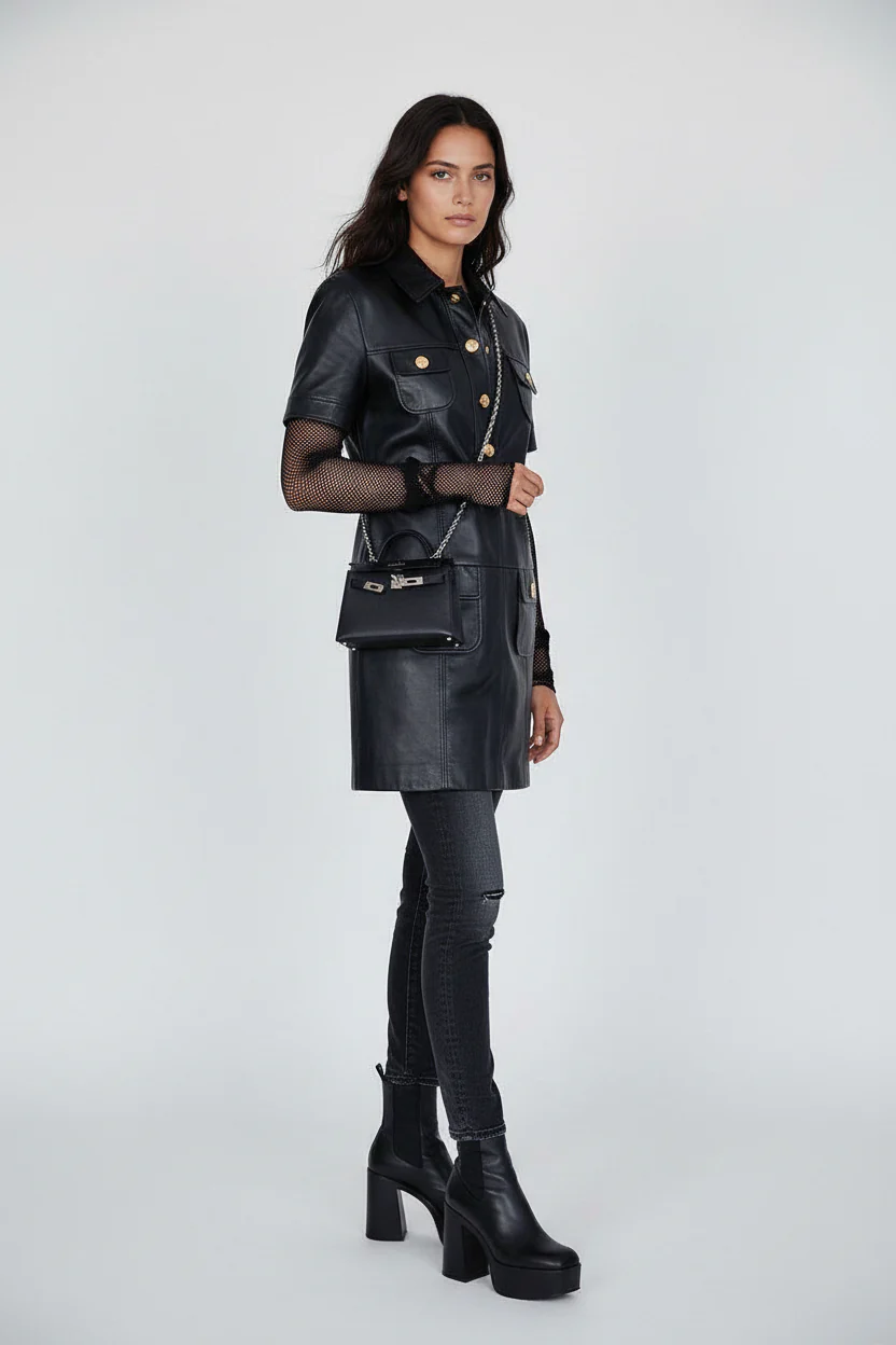 Hermès Mini Kelly II 20 Sellier Noir Epsom Palladium Hardware