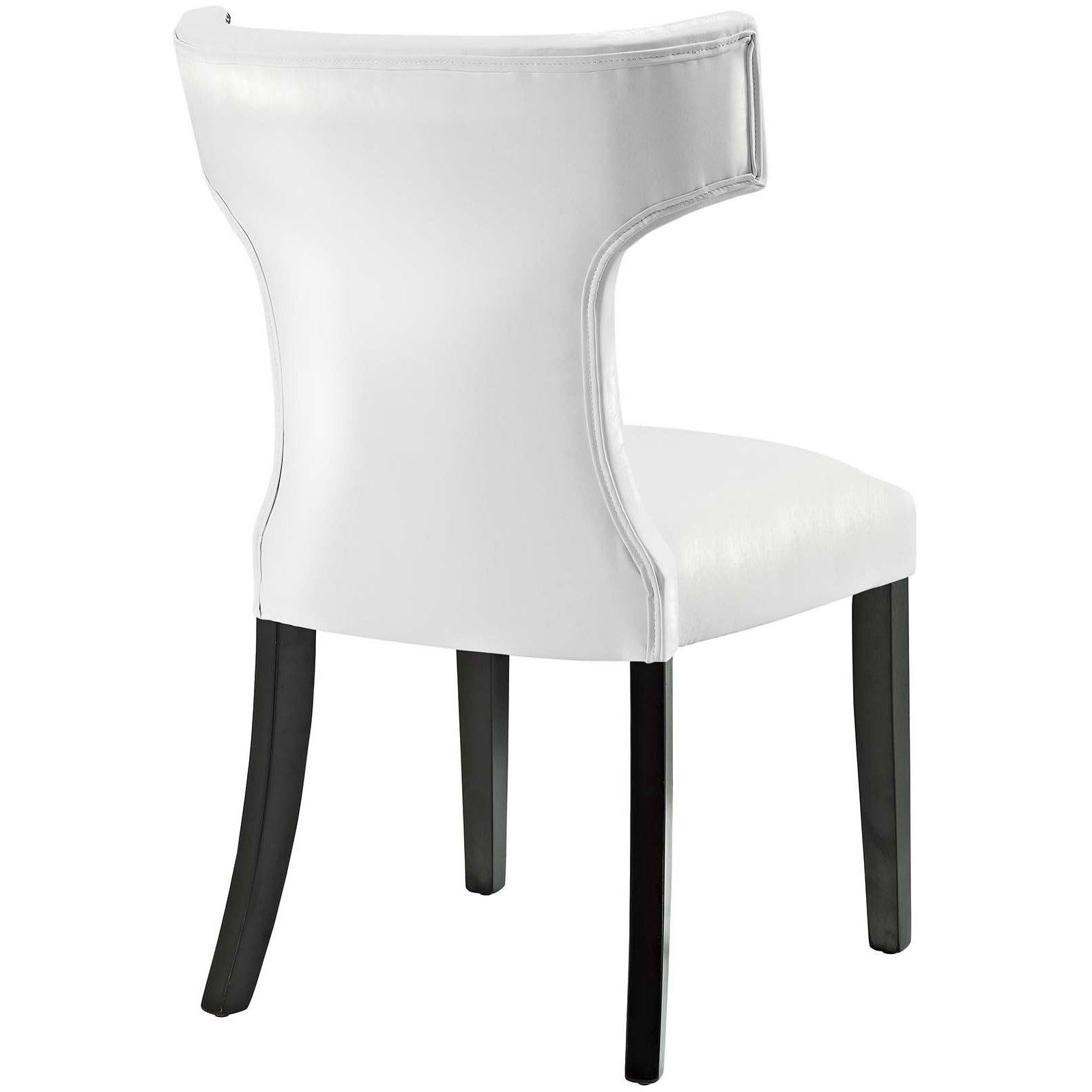 Modway Curve Black Vinyl Dining Chair
