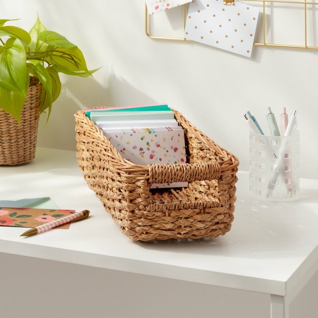 Braided Seagrass Media Bin