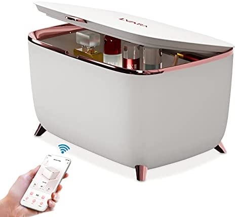 Professional Smart Mini Skincare Fridge 9 Liter - Portable Makeup Refrigerator for Skin Care - Cosmetic Beauty Fridge for Bedroom Desktop