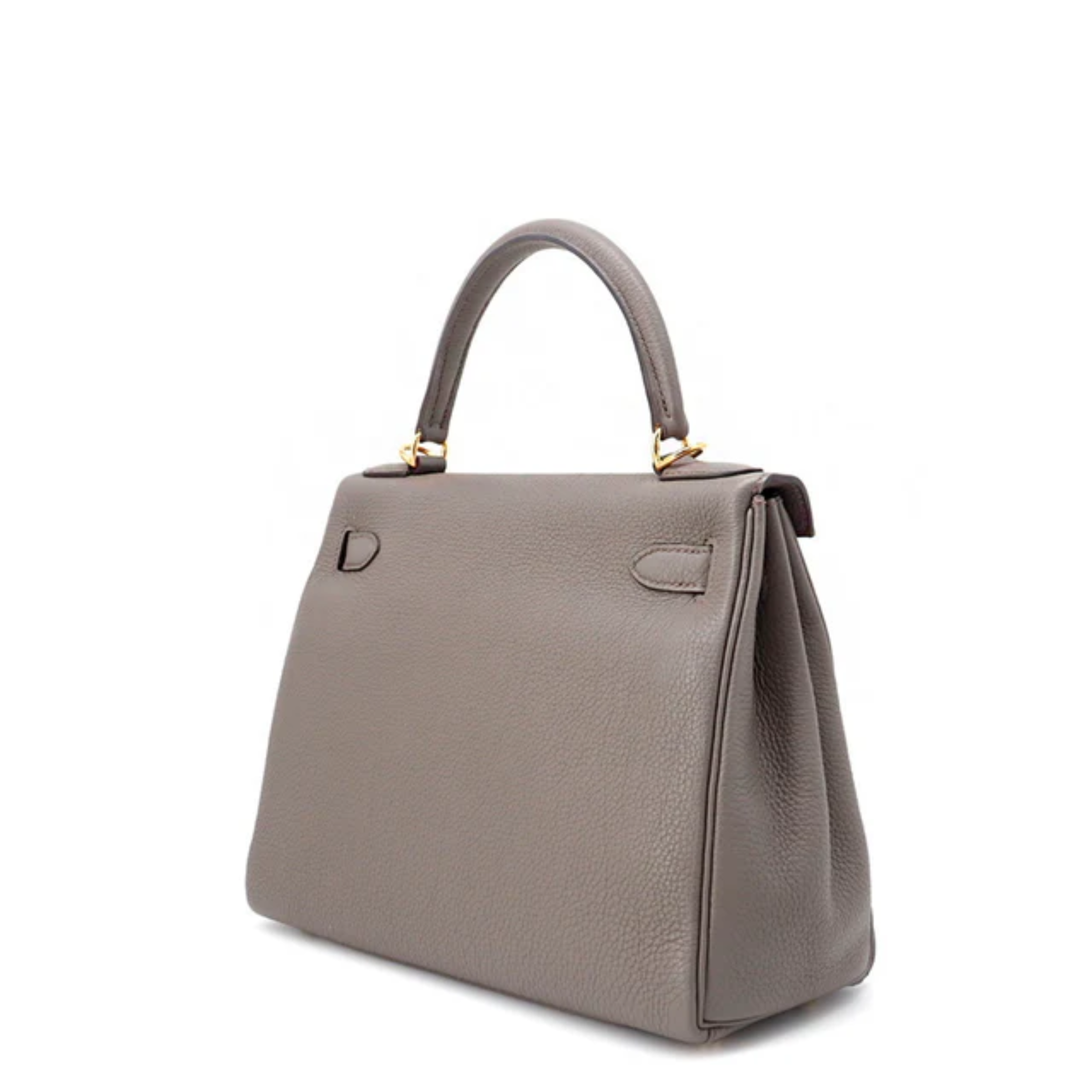 Hermes Kelly 28 Bag In Grey Leather For Women 28cm/11in