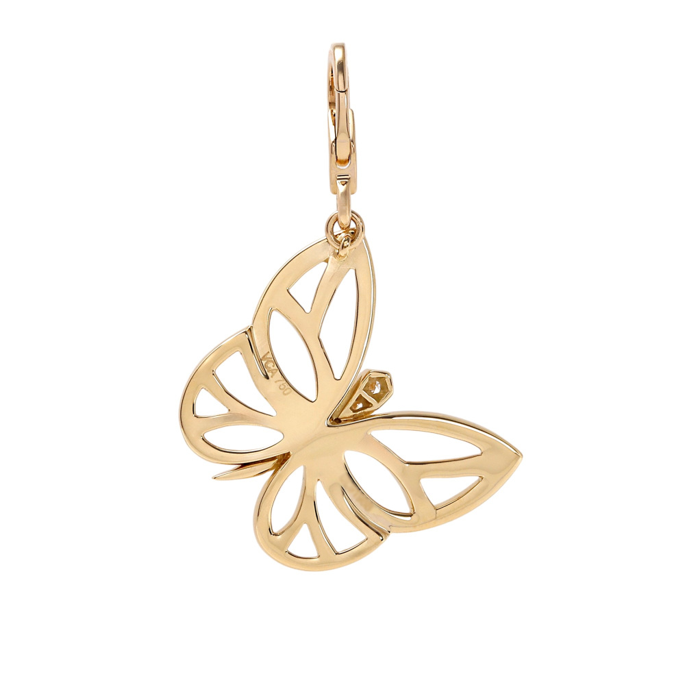 Van Cleef & Arpels Papillon Necklace 18K Yellow Gold Diamond