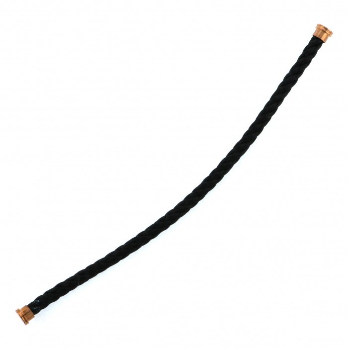 FRED Force 10 (lm) Steel Cable Black 15 Plating Bracelet