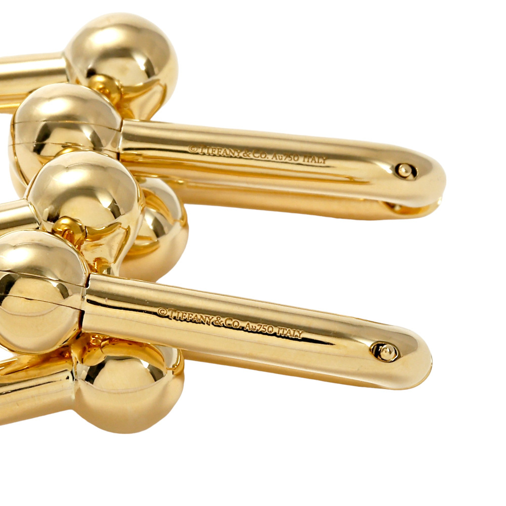 Tiffany & Co. Hardware Link Earrings 18K Yellow Gold 60006355