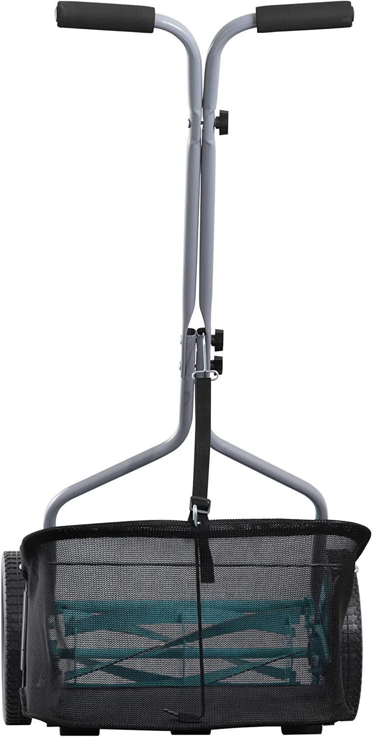 American Lawn Mower Company 1304-14GC 14-Inch 5-Blade Push Reel Lawn Mower with Grass Catcher, Mint