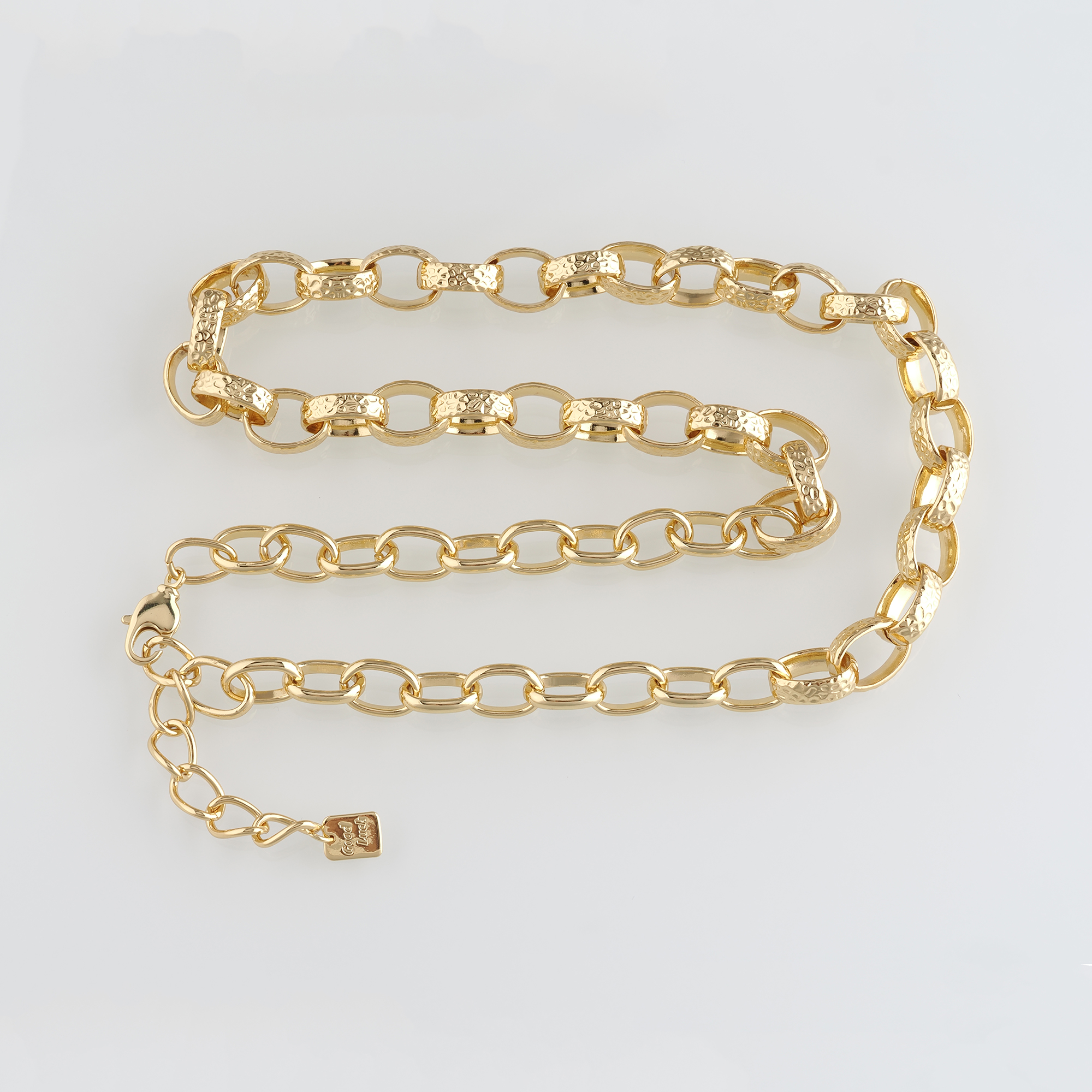 18K Gold Filled Oval Link Necklace,Dainty Thin Chain,Minimalist Necklace,Paper Clip Chain Necklace