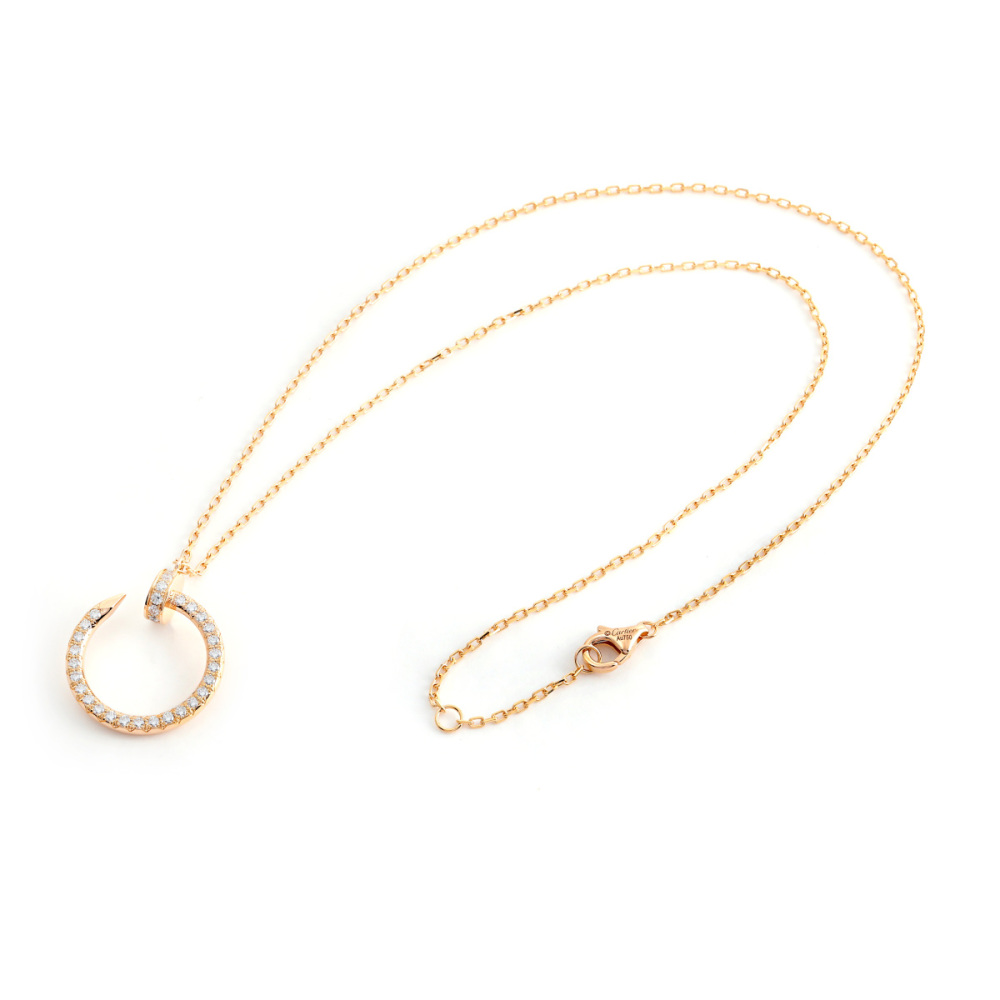 Cartier Juste un Clou Necklace 18K Rose Gold Diamond B7224893