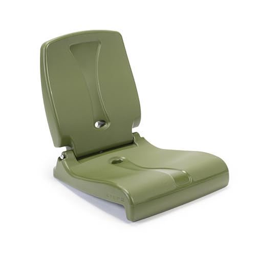 Step2 Folding Flip Seat, Lightweight Portable Outdoor Chair for Poolside, Camping, Beach, Boats, Tailgates, Durable Ground Chair with Back Support for Adults, Bright Pink