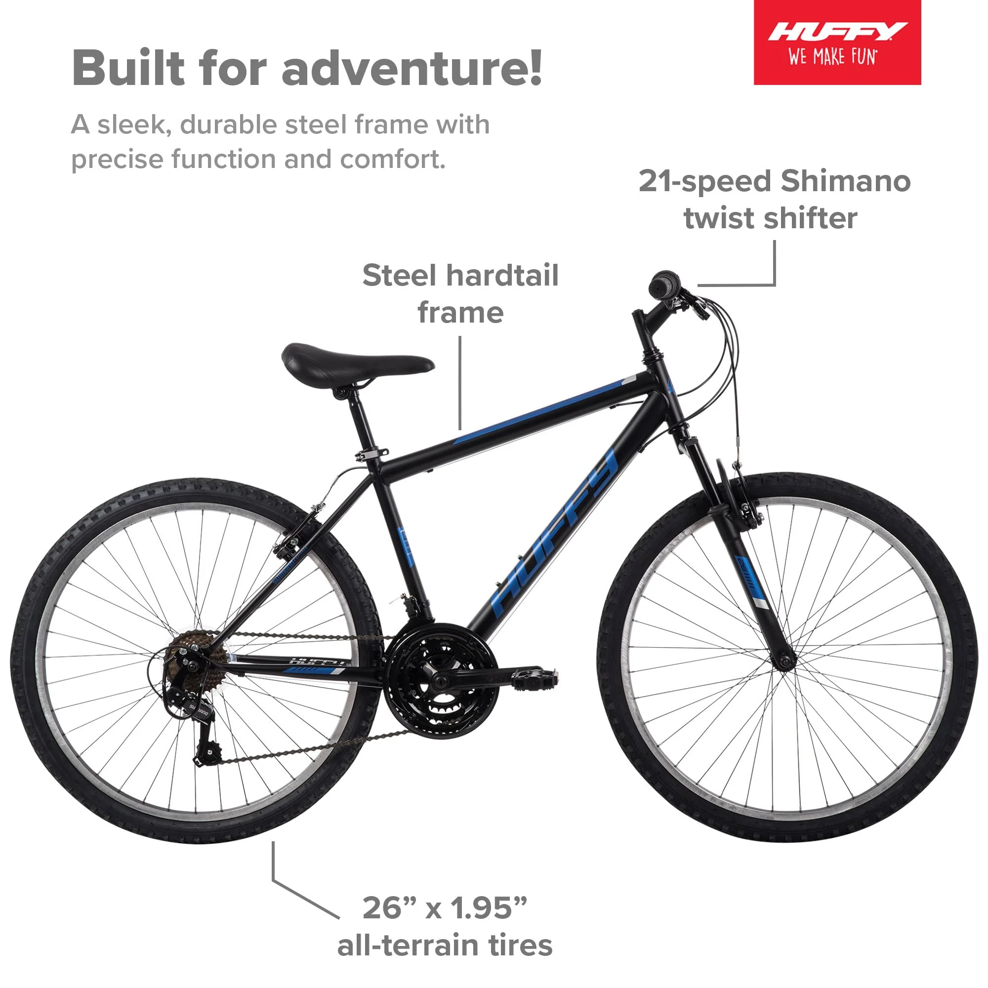Huffy Stone Mountain 21-Speed Hardtail Men��s Mountain Bike