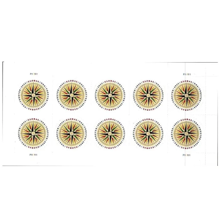 Global 1794 Compass Rose - 5 Sheets / 50 Pcs