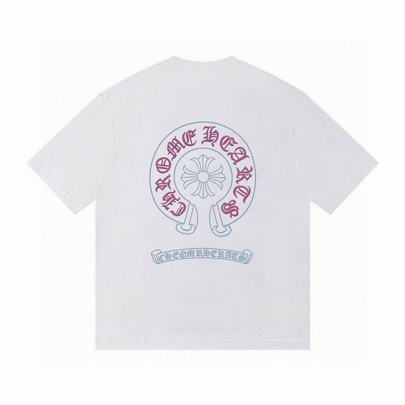 クロムハーツ コピー春夏 薄手Tシャツ Chrome Hearts ヴィンテージ風 パープル文字入り