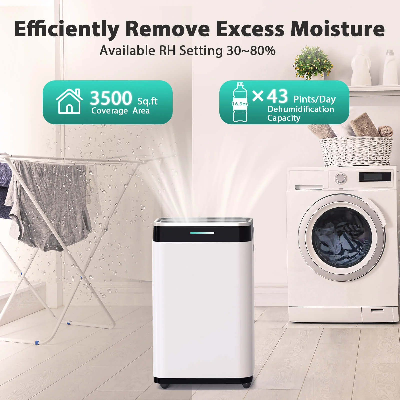45 Pints Dehumidifier D4220B