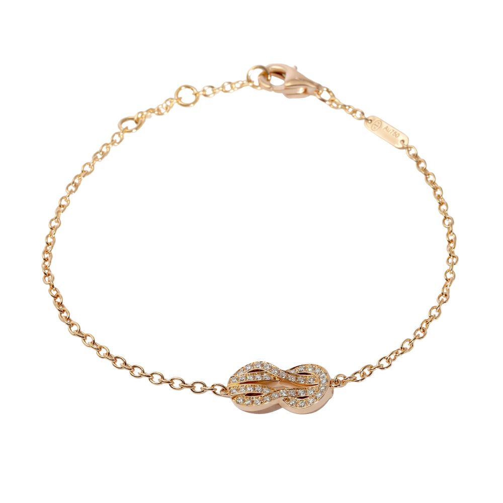 FRED Chance Amphini Full Diamond Bracelet 18K Rose Gold 6B0996