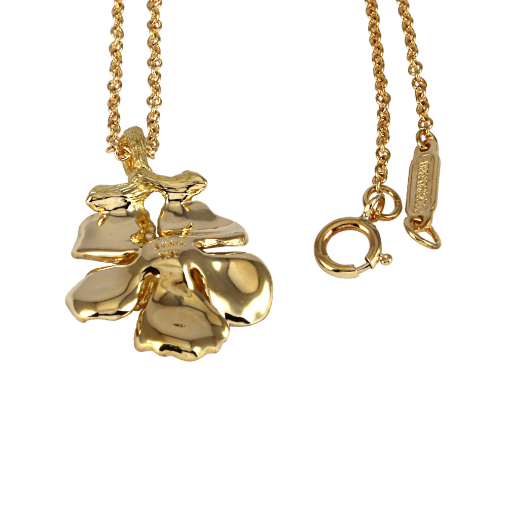 Tiffany & Co. Tiffany Flower Motif Necklace K18YG Yellow Gold