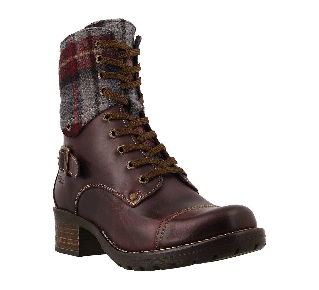 Crave Bordeaux Plaid / 36