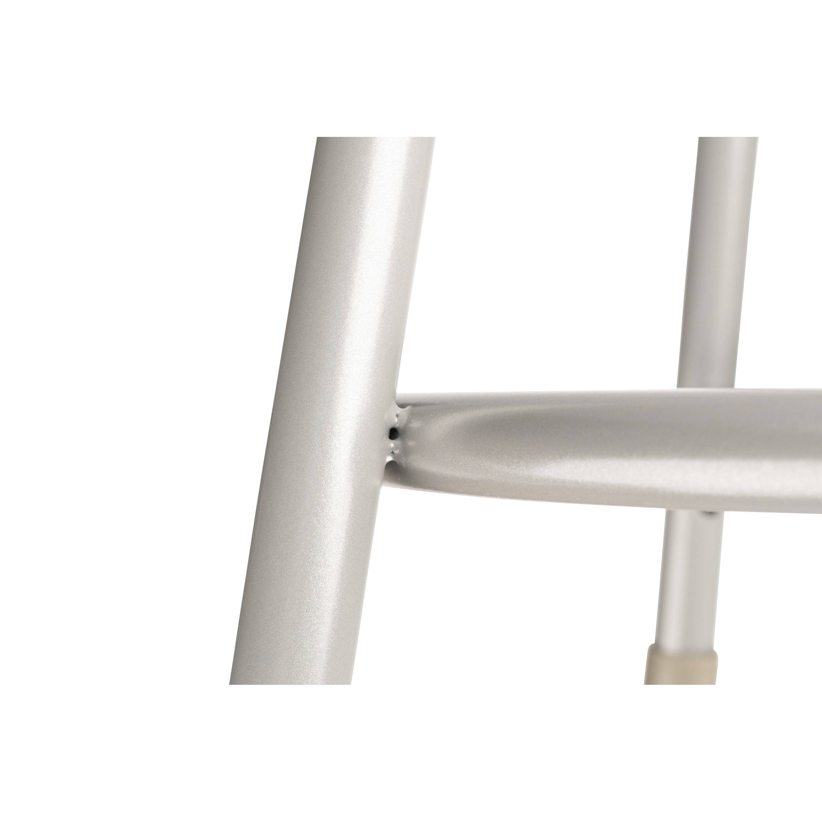 National Public Seating Gray Padded Adjustable Stool with Backrest