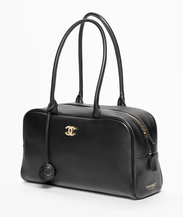 CHANEL Large Bowling Bag   Calfskin & Gold-Tone Metal
