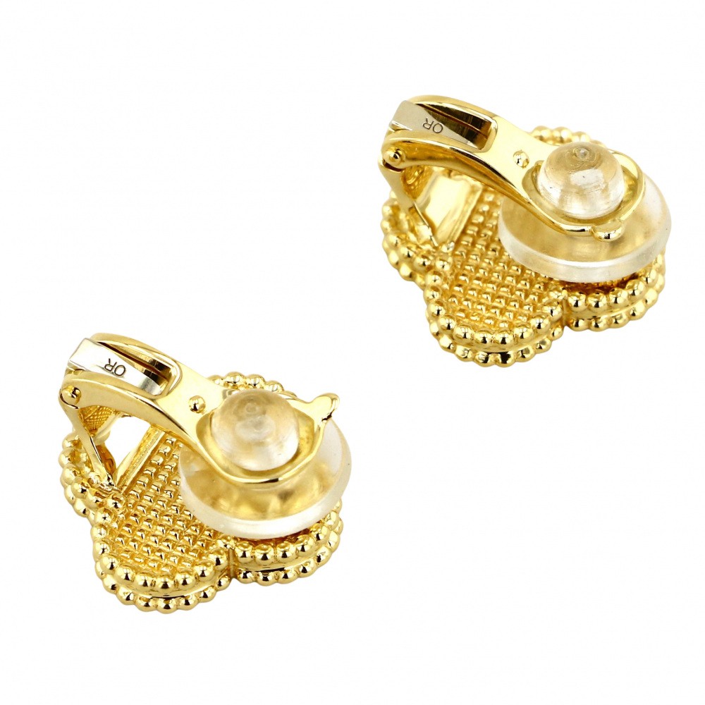 Van Cleef & Arpels Vintage Alhambra Earrings 18K