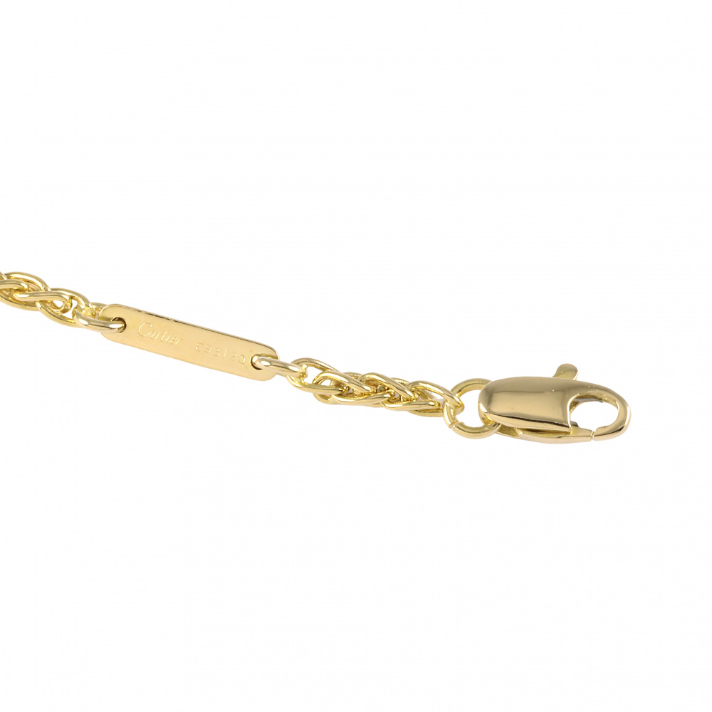 Cartier Spike Chain K18YG Yellow Gold Necklace