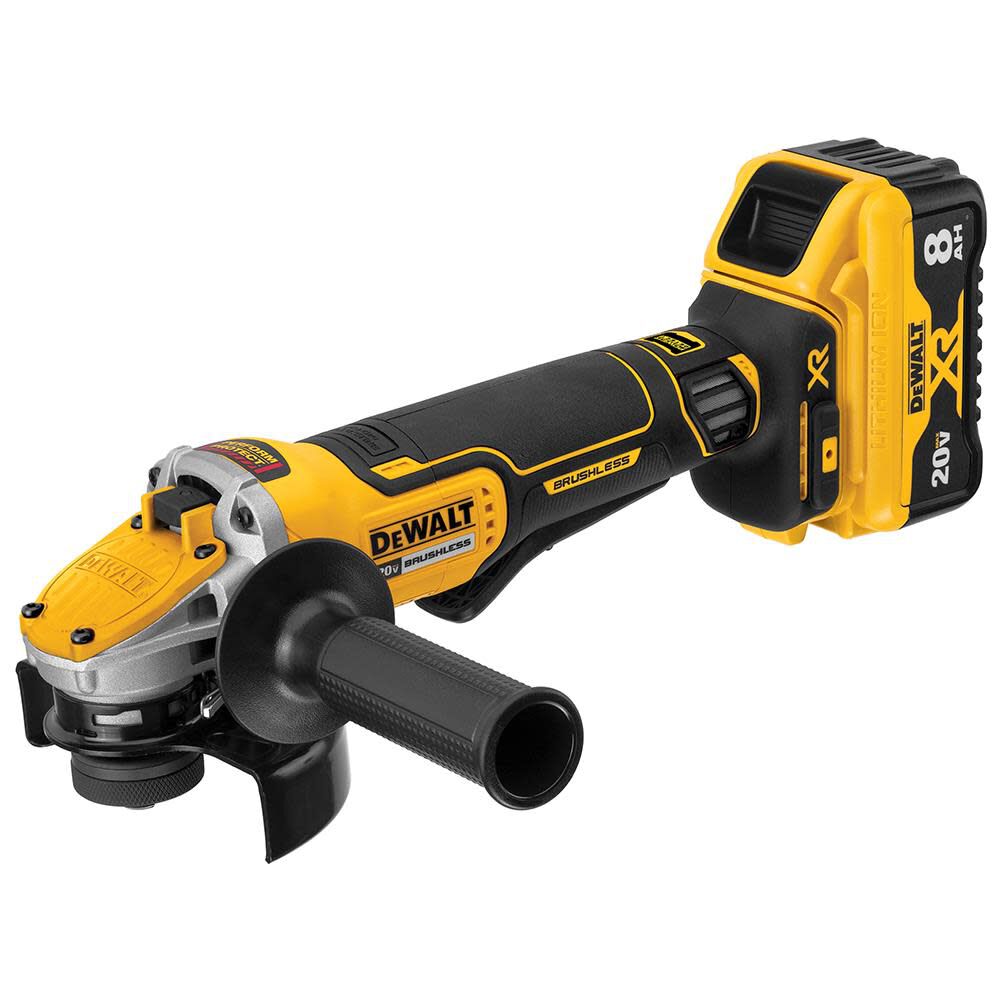 DEWALT 20V MAX* POWER DETECT XR Brushless 4-1/2-5In Small Angle Grinder Kit DCG415W1