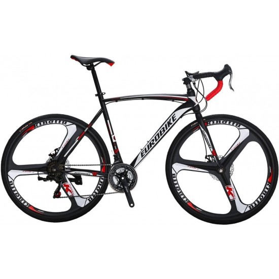 XC550 Road Bike 21 Speed Bike 54Cm Steel Frame 700C 3-Spoke Wheels Bicycle