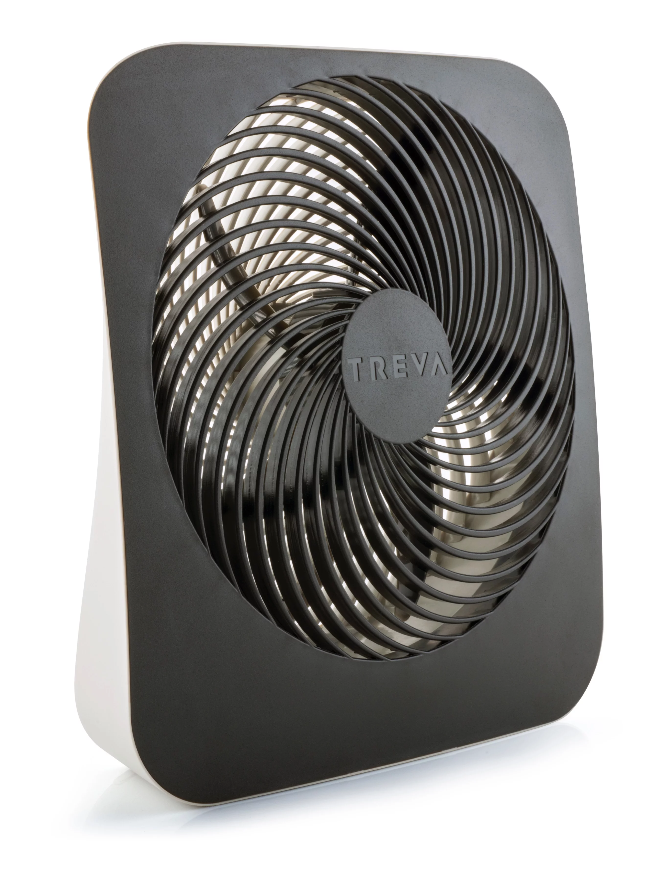Treva 10 inch Battery Powered Portable 2 Speed Table Fan with Adapter, Black