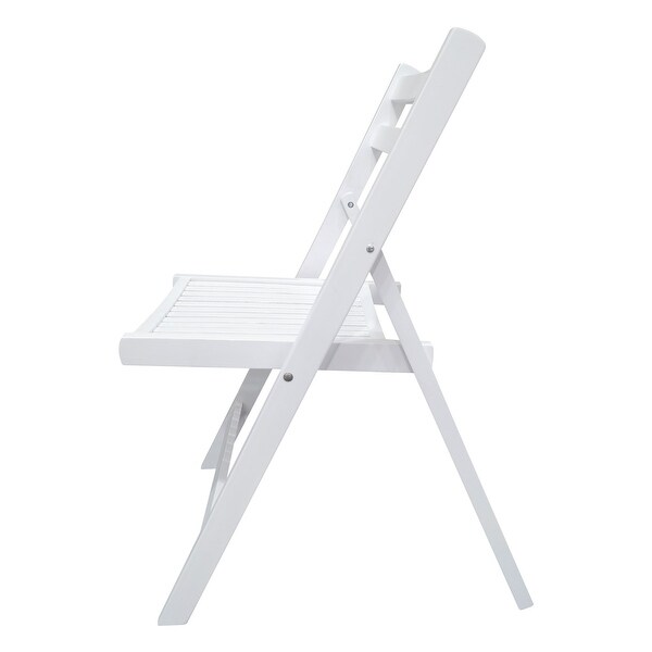 Furniture Slatted Wood Folding Special Event Chair ,Set of 4