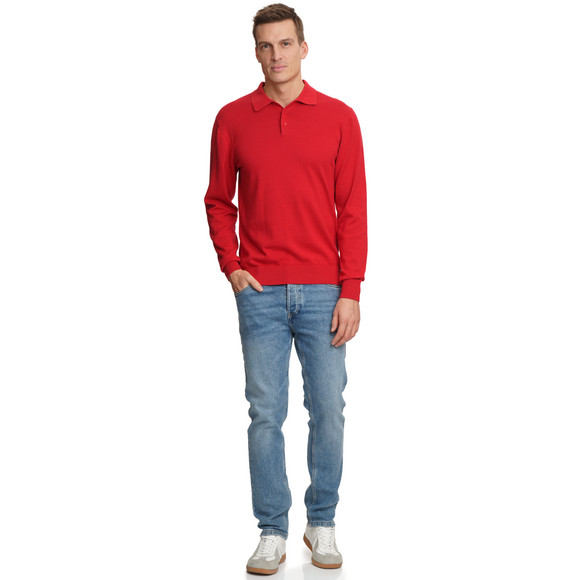 VanVaan Herren Strickpoloshirt im Basic-Look