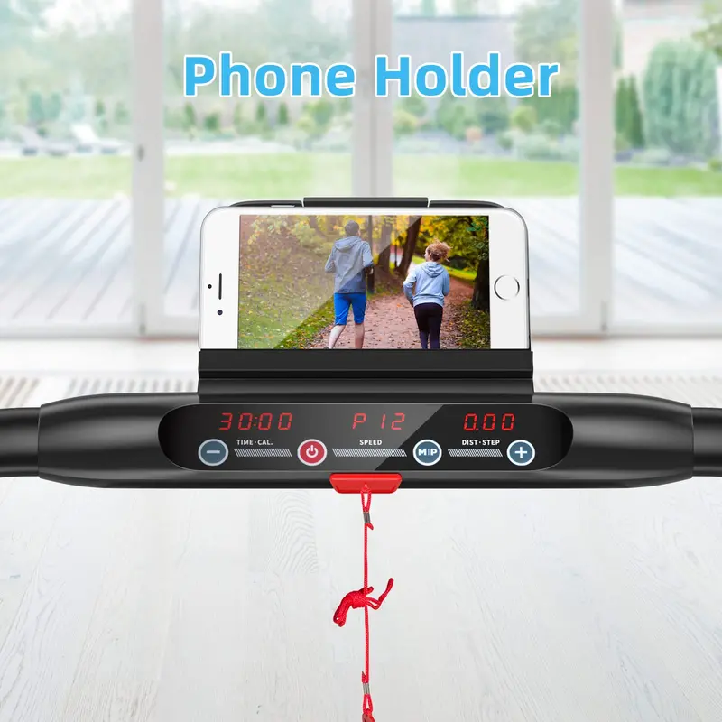 Ultra-Slim Foldable Electric Treadmill – Space-Saving Design with No Assembly Required
