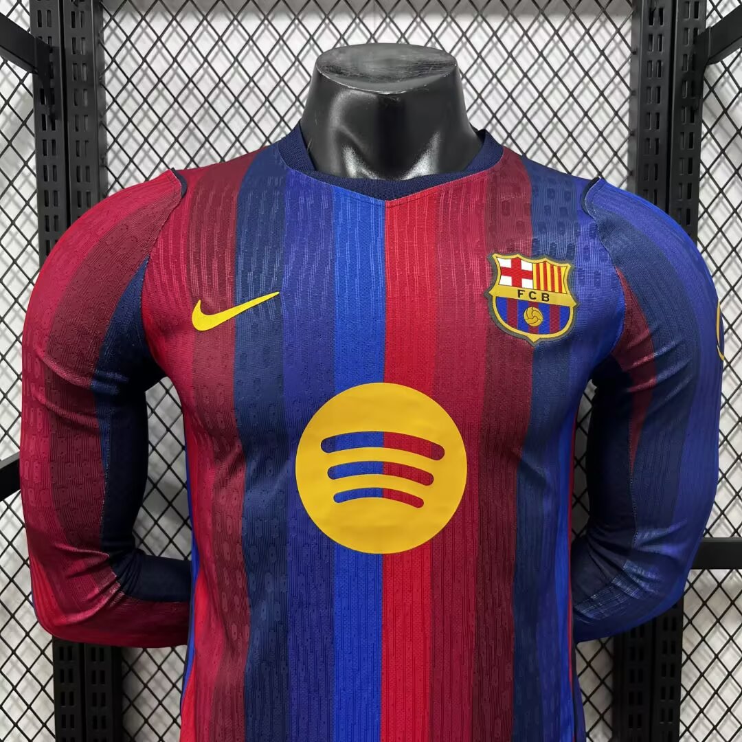 Player Version Barcelona 26/27 Home Long Sleeves S-3XL