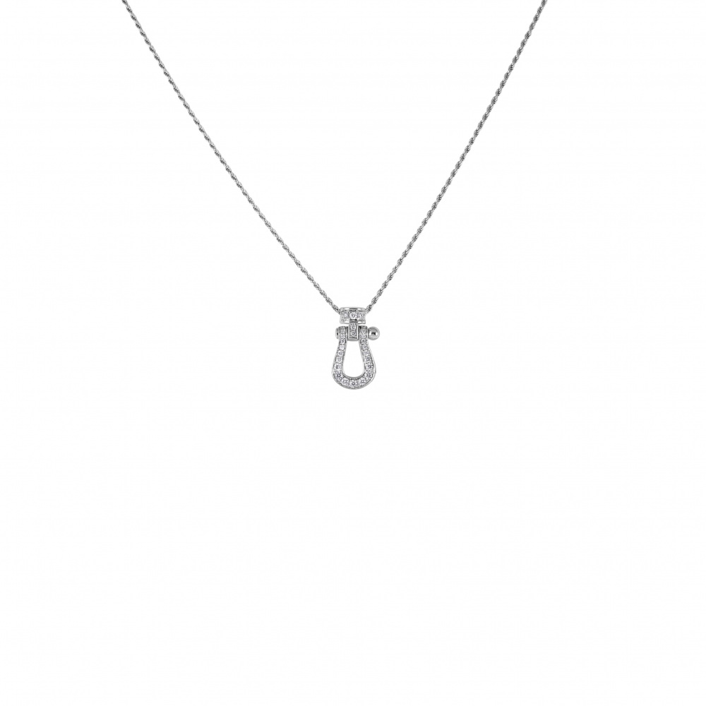 FRED Force 10 Necklace 18K White Gold Diamond