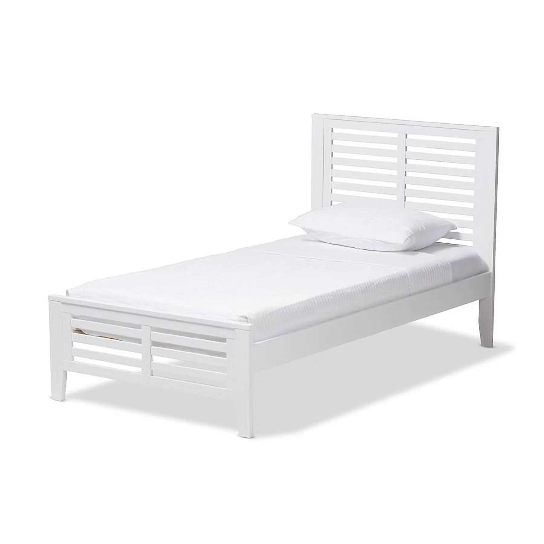 Baxton Studio Sedona Modern Classic Mission Style Wood Platform Bed, Twin, Multiple Finishes